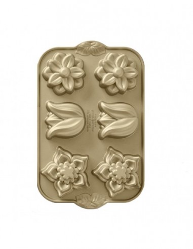 Molde Flower Bouquet Cakelet Nordic Ware Molde Flower Bouquet Cakelet Nordic Ware