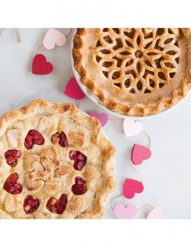 Pie Top Cutter Lattice Hearts Nordic... Pie Top Cutter Lattice Hearts Nordic...