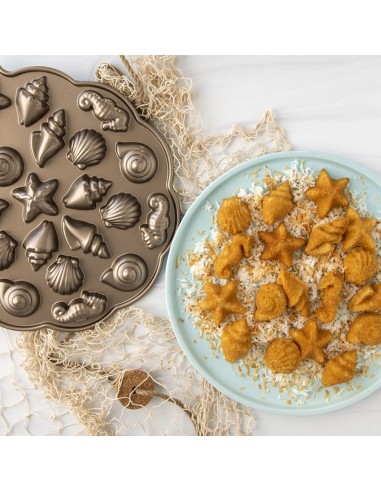 Molde Seashell Bites Nordic Ware Molde Seashell Bites Nordic Ware