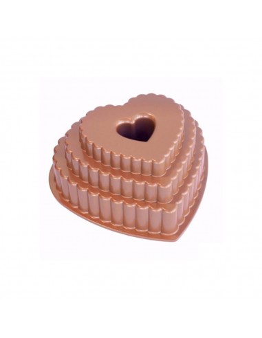Molde Tiered Heart Nordic Ware Molde Tiered Heart Nordic Ware